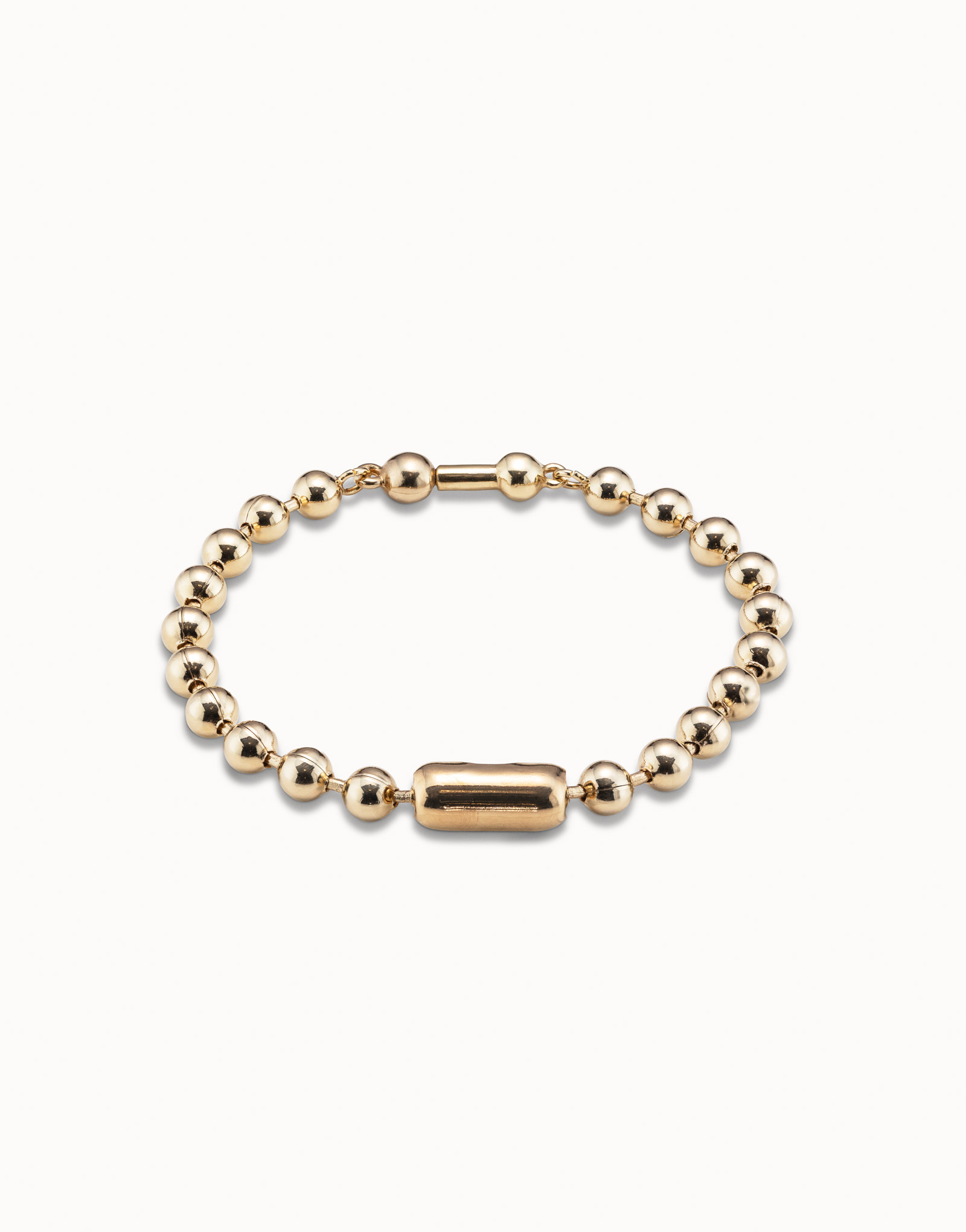 18K gold-plated chain bracelet, Golden, large image number null