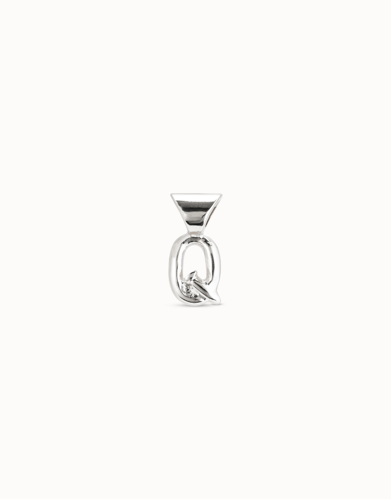 Sterling silver-plated Personalization collection charm, Silver, large image number null