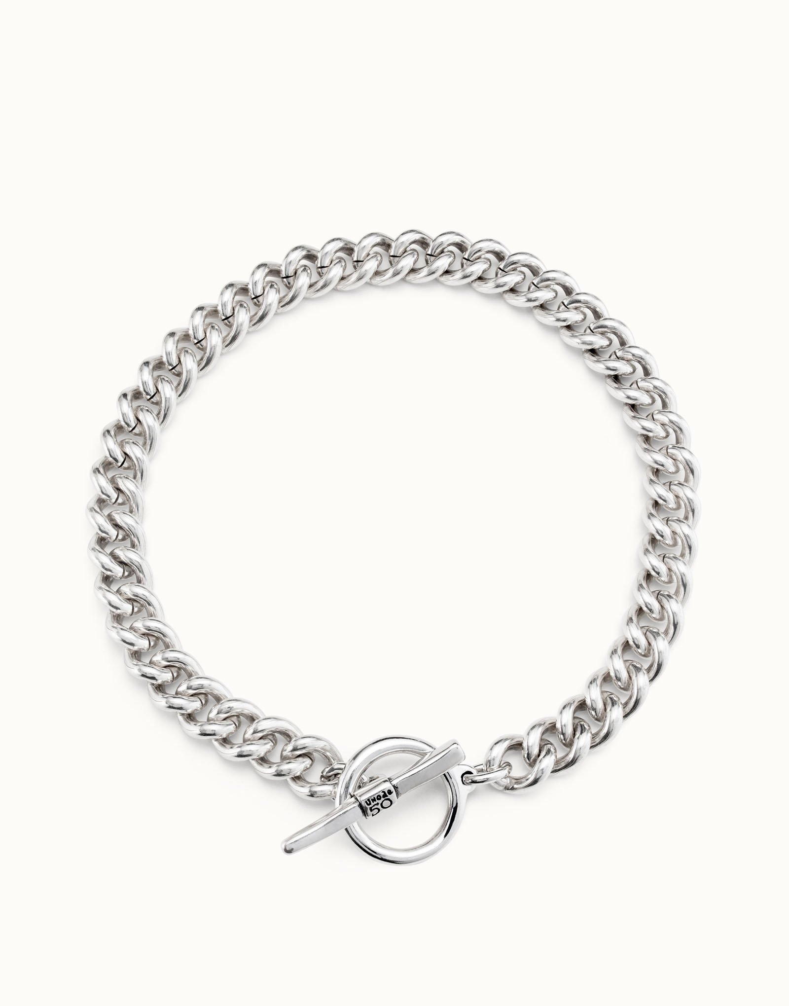 Sterling Silver Large Curb Chain Necklace Sterling Silver Large Curb Chain Necklace