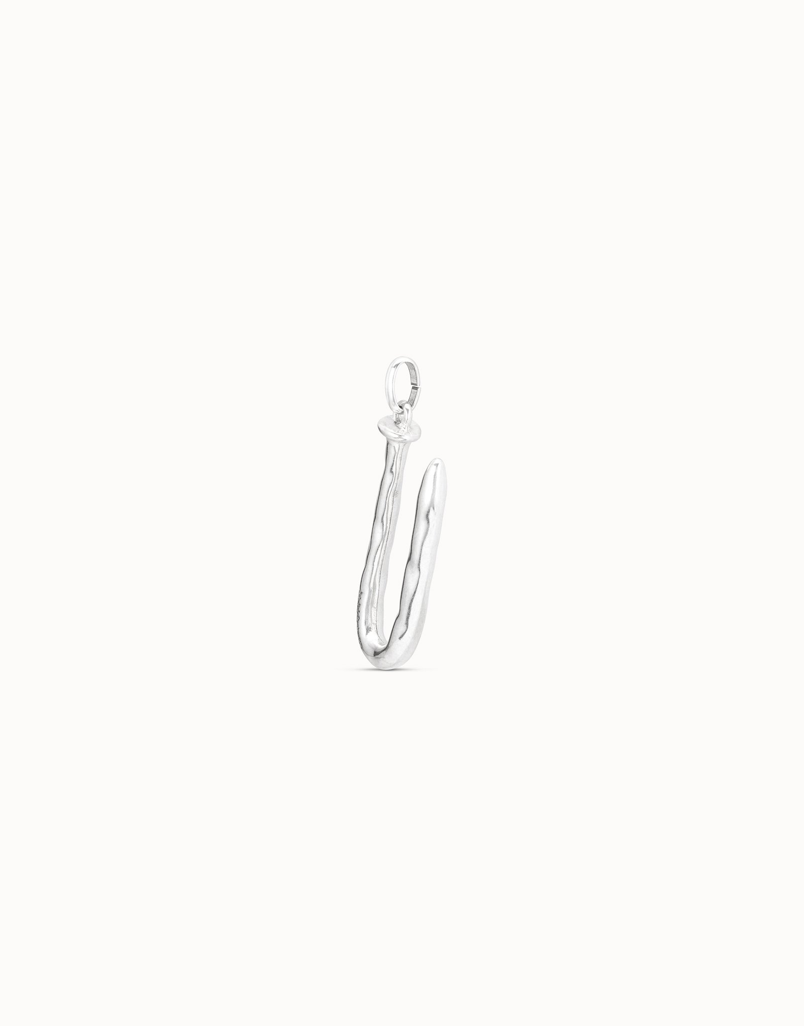 Ciondolo placcato argento Sterling a forma di lettera U, Argent, large image number null