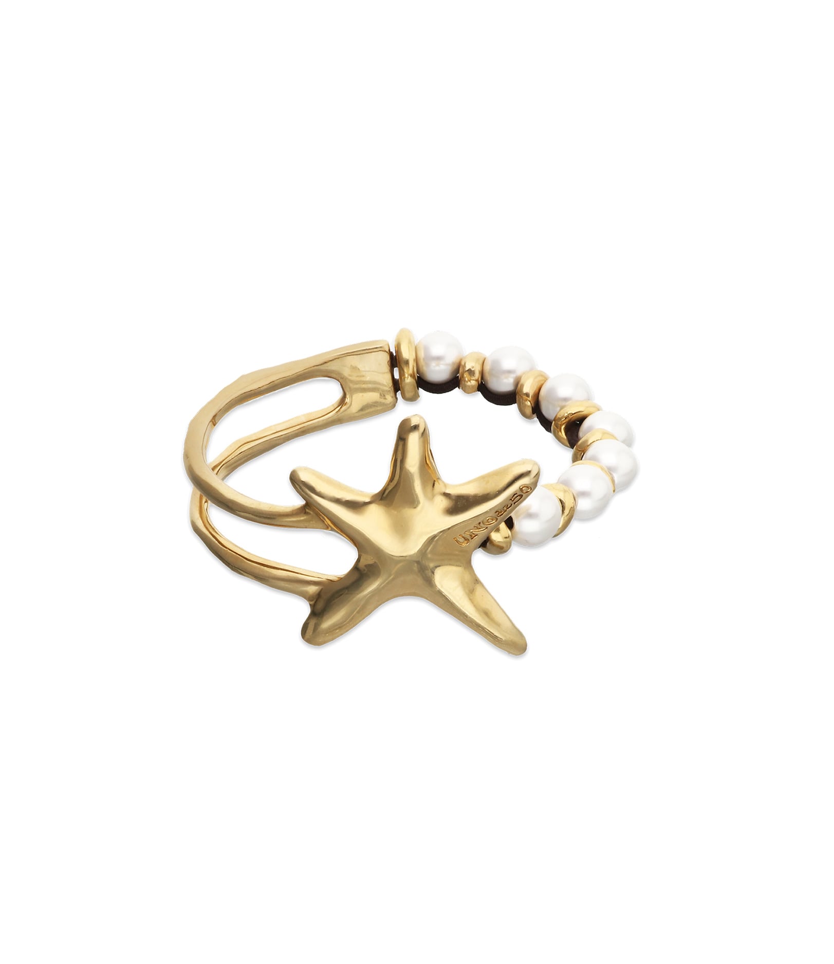 Bracelet with pearls and starfish