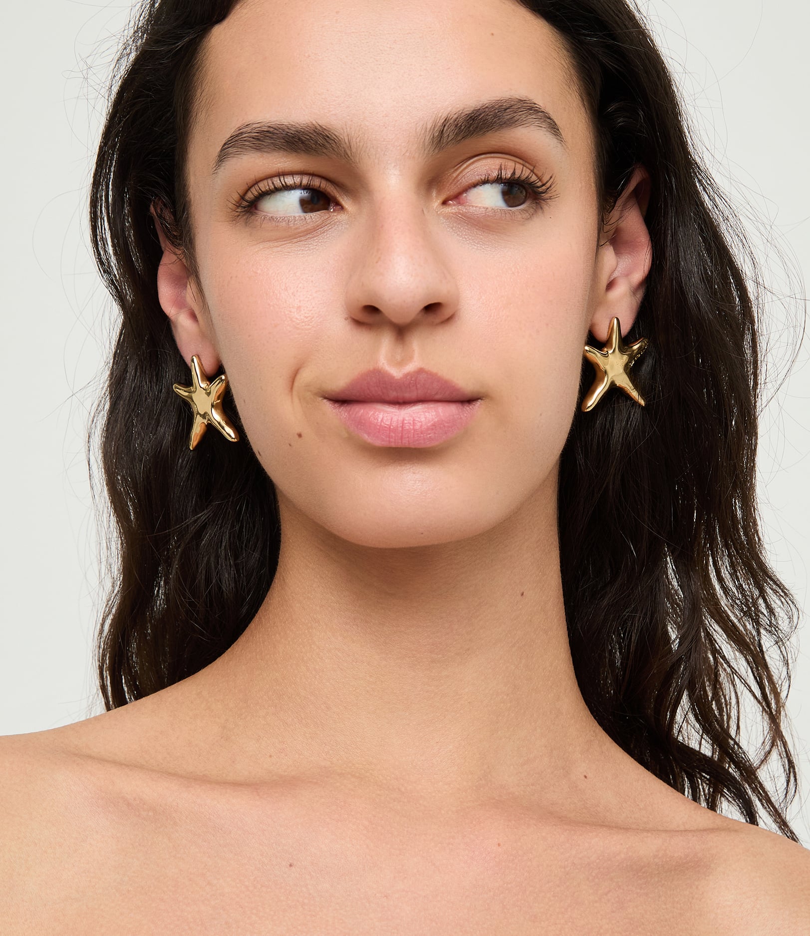 Medium starfish-shaped earrings