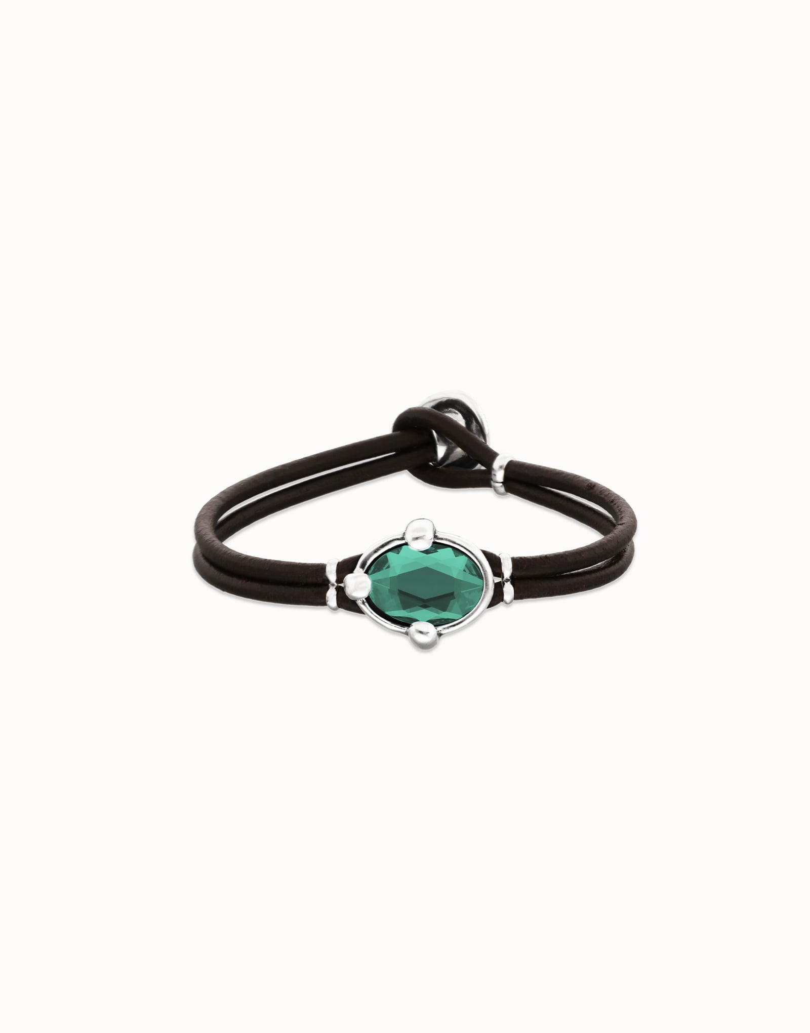 UNO de 50 Black Leather Belt with Blue Crystal and Silver-Tone Shield Buckle Black Full Pirarucu Print Ovaled Square Buckle Leather  main image 4