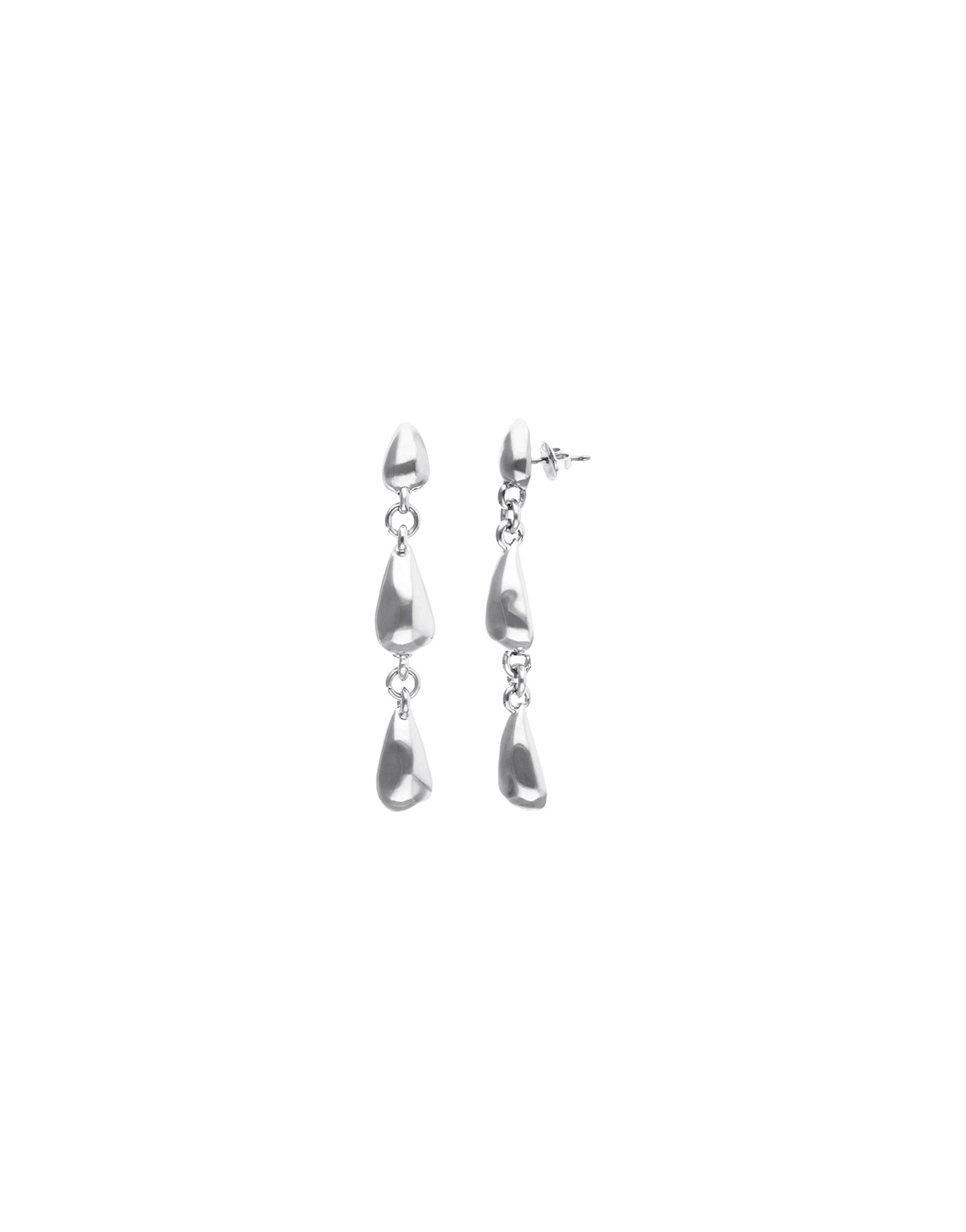 Linked Teardrop Drop Earrings