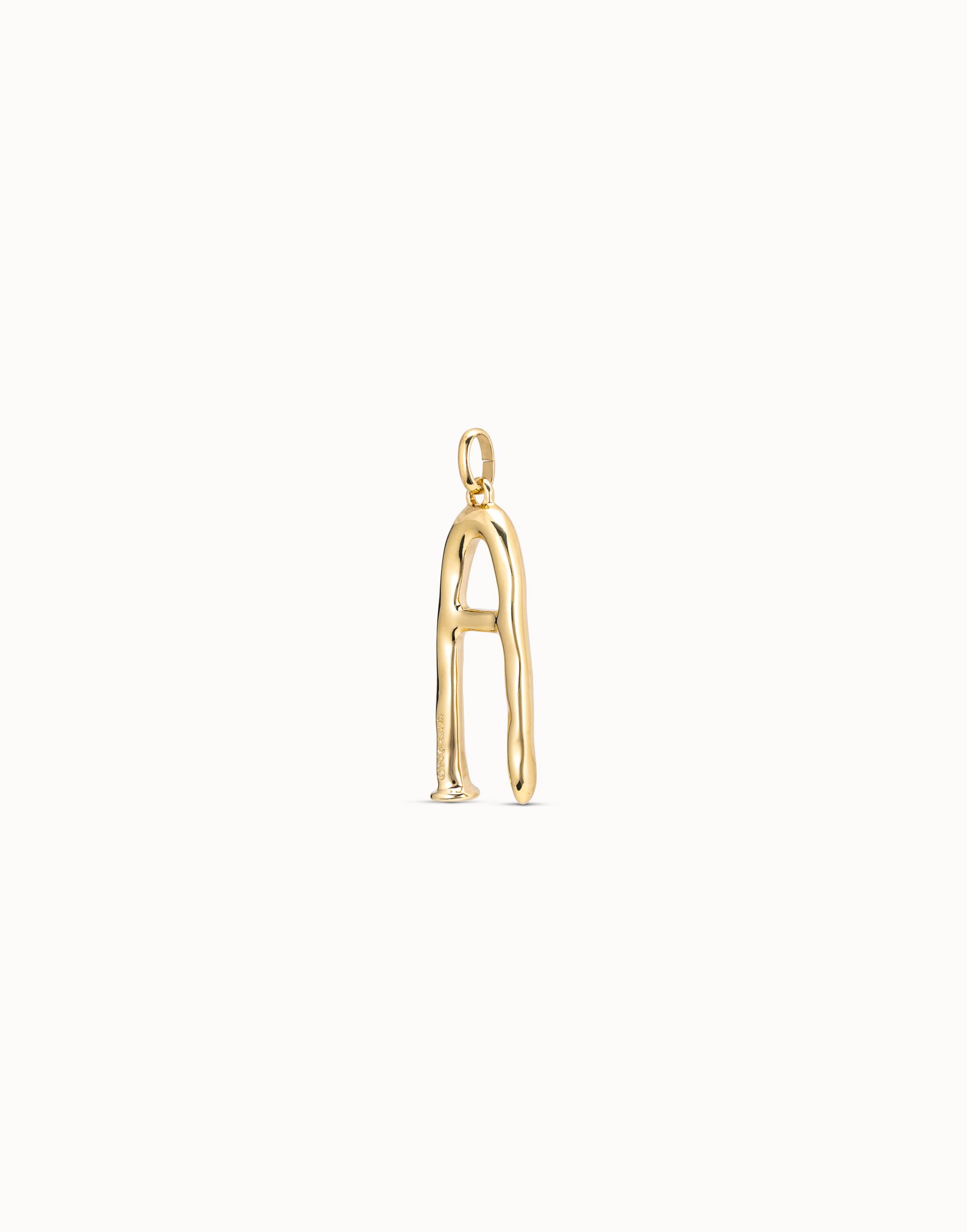 18K gold-plated letter A pendant, Golden, large image number null