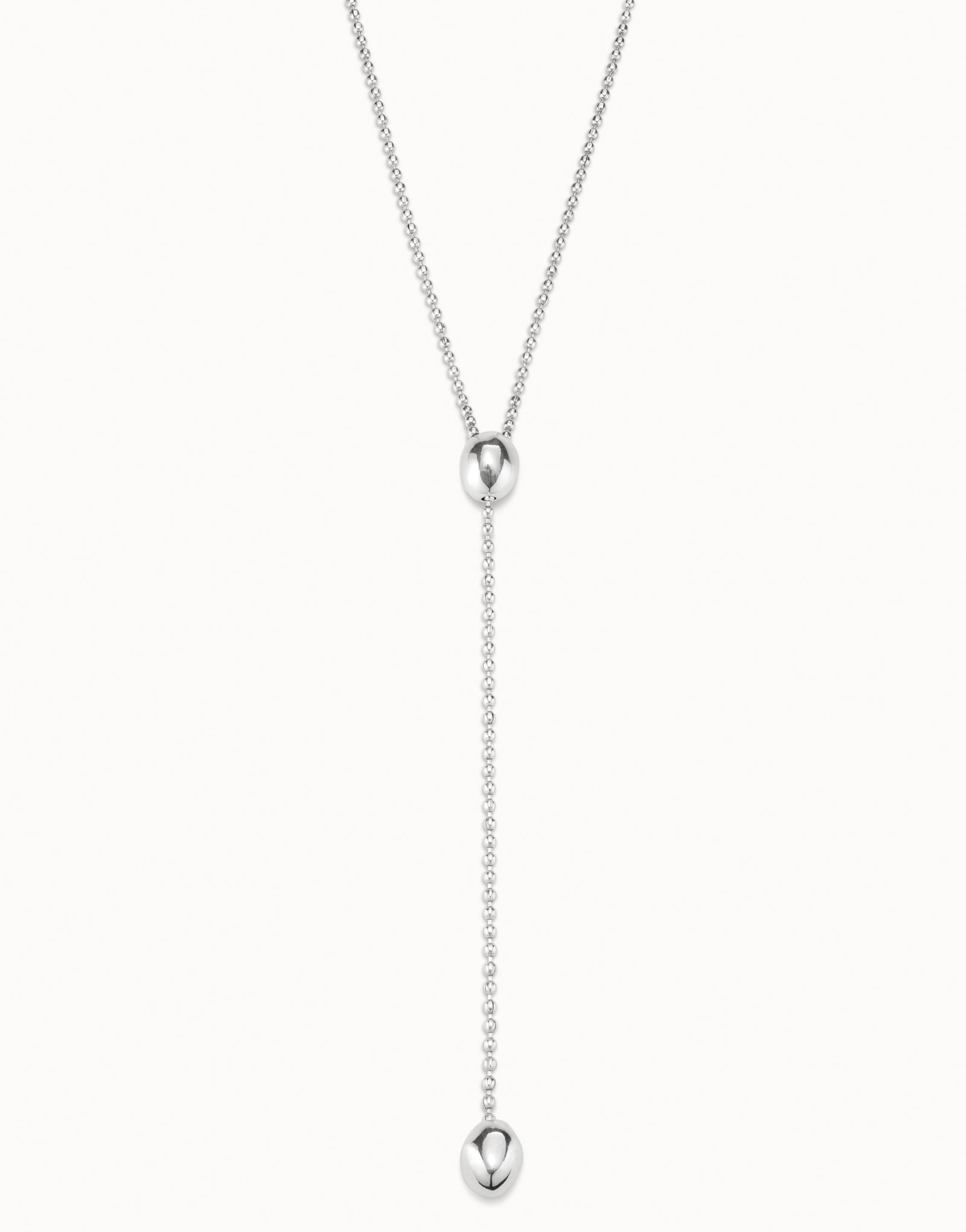 Collana lunga placcata argento Sterling, Argent, large image number null