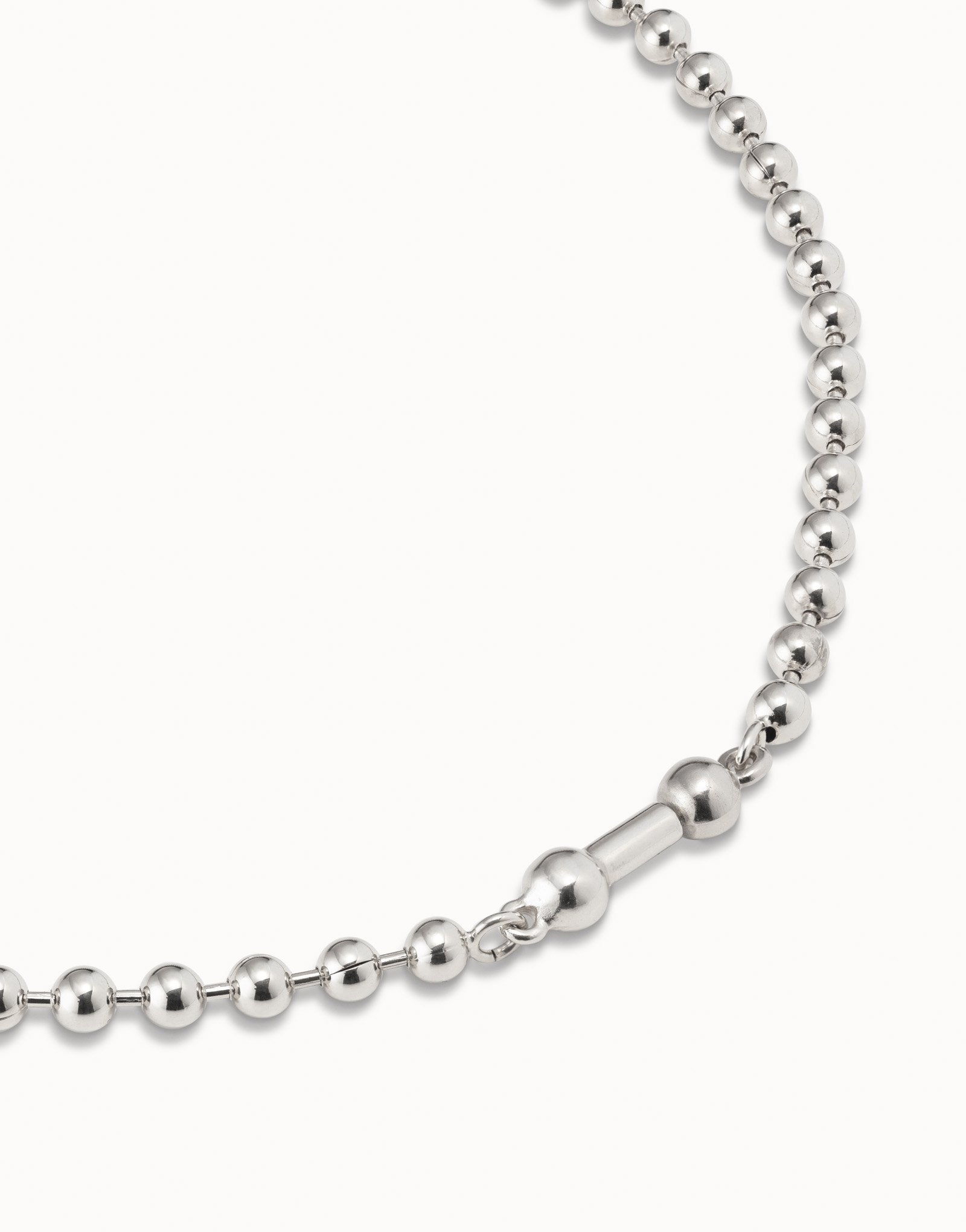 Court collier plaqué argent, Argent, large image number null