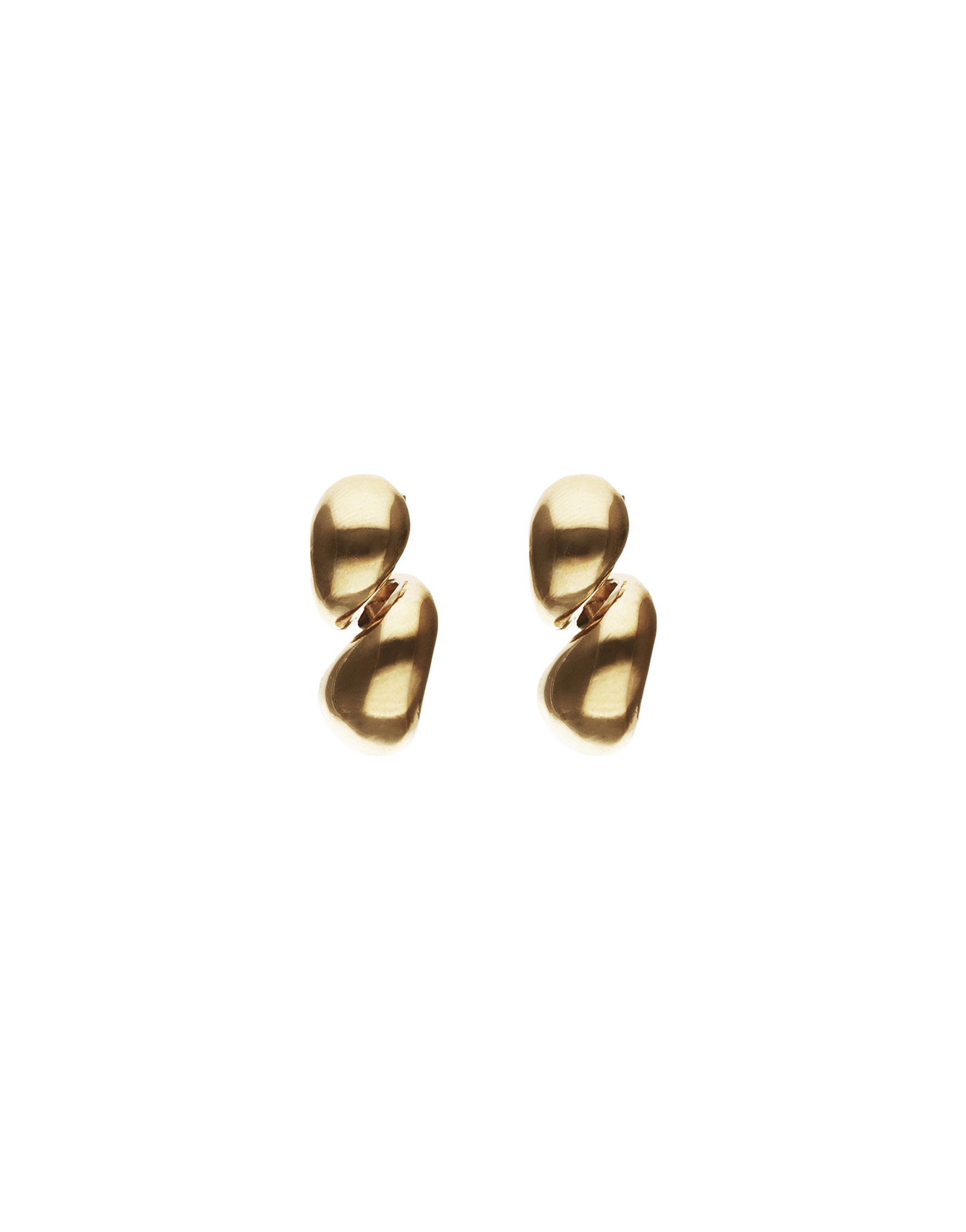 Chunky Double Teardrop Earrings