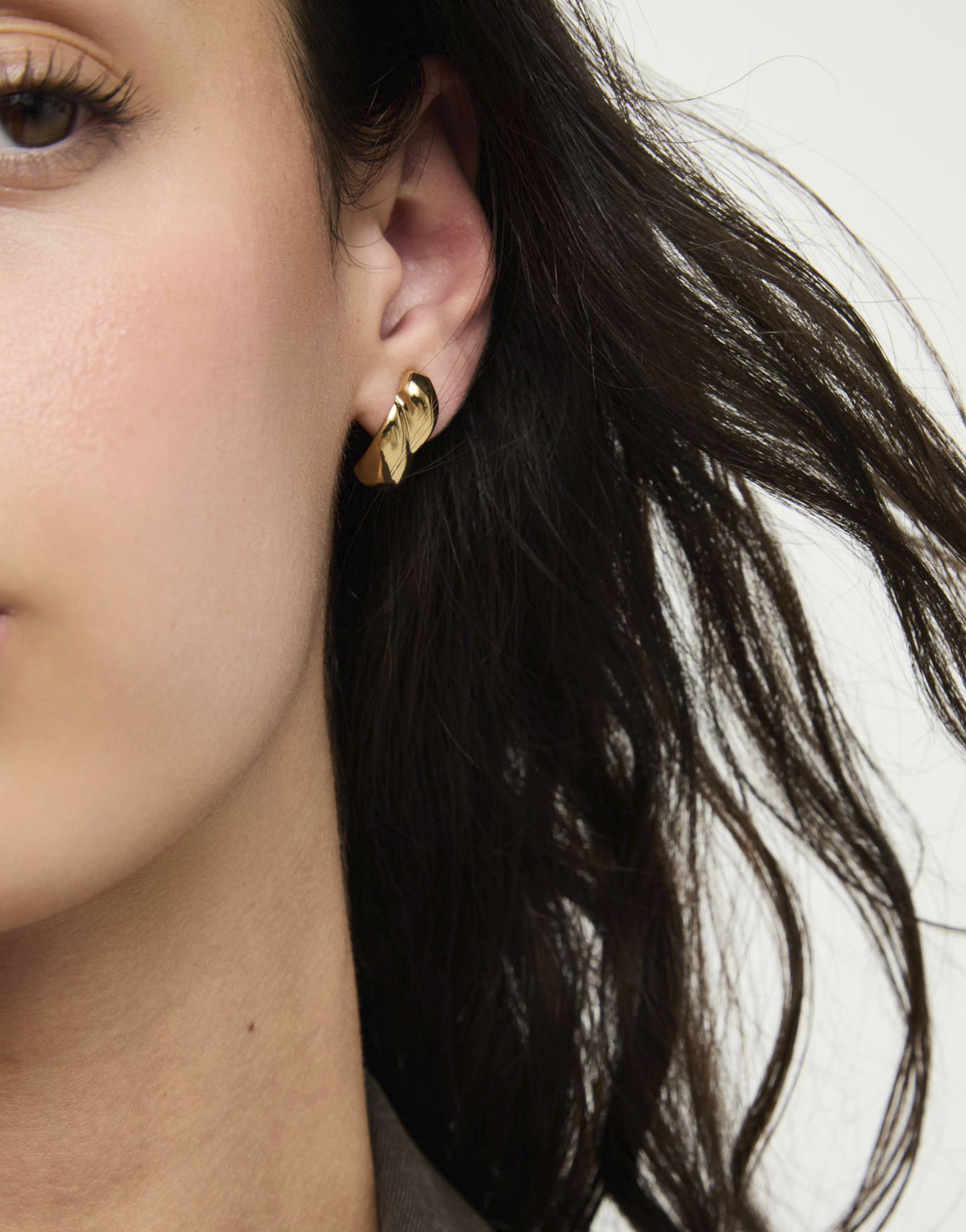 Chunky Twisted Stud Earrings