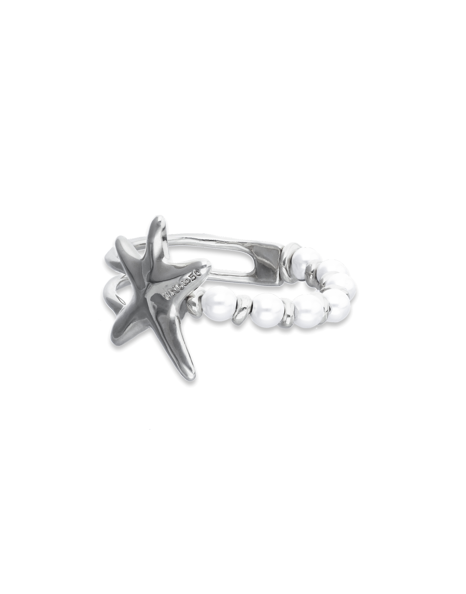 Bracelet with pearls and starfish
