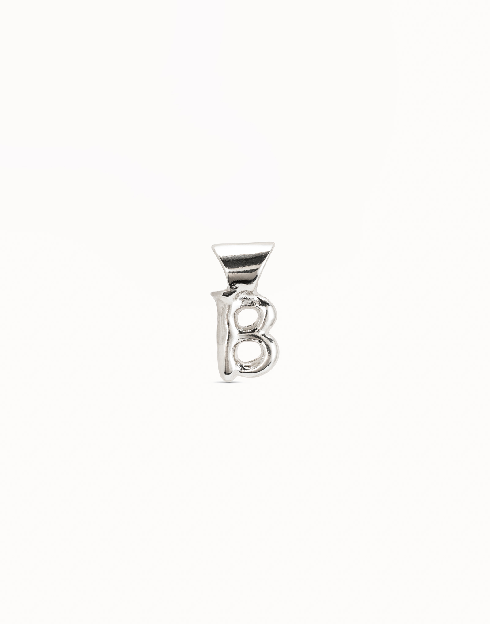 Sterling silver-plated Personalization collection charm, Silver, large image number null