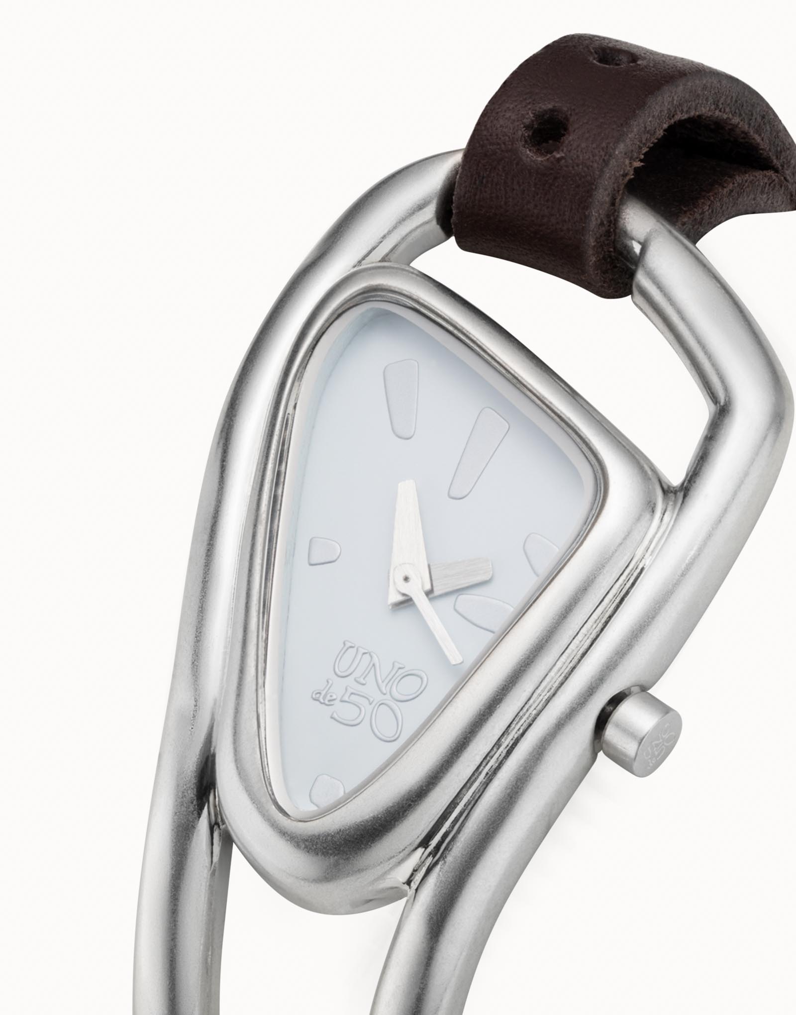 Silver-plated metal Unode50 watch for women with strap  display picture 1