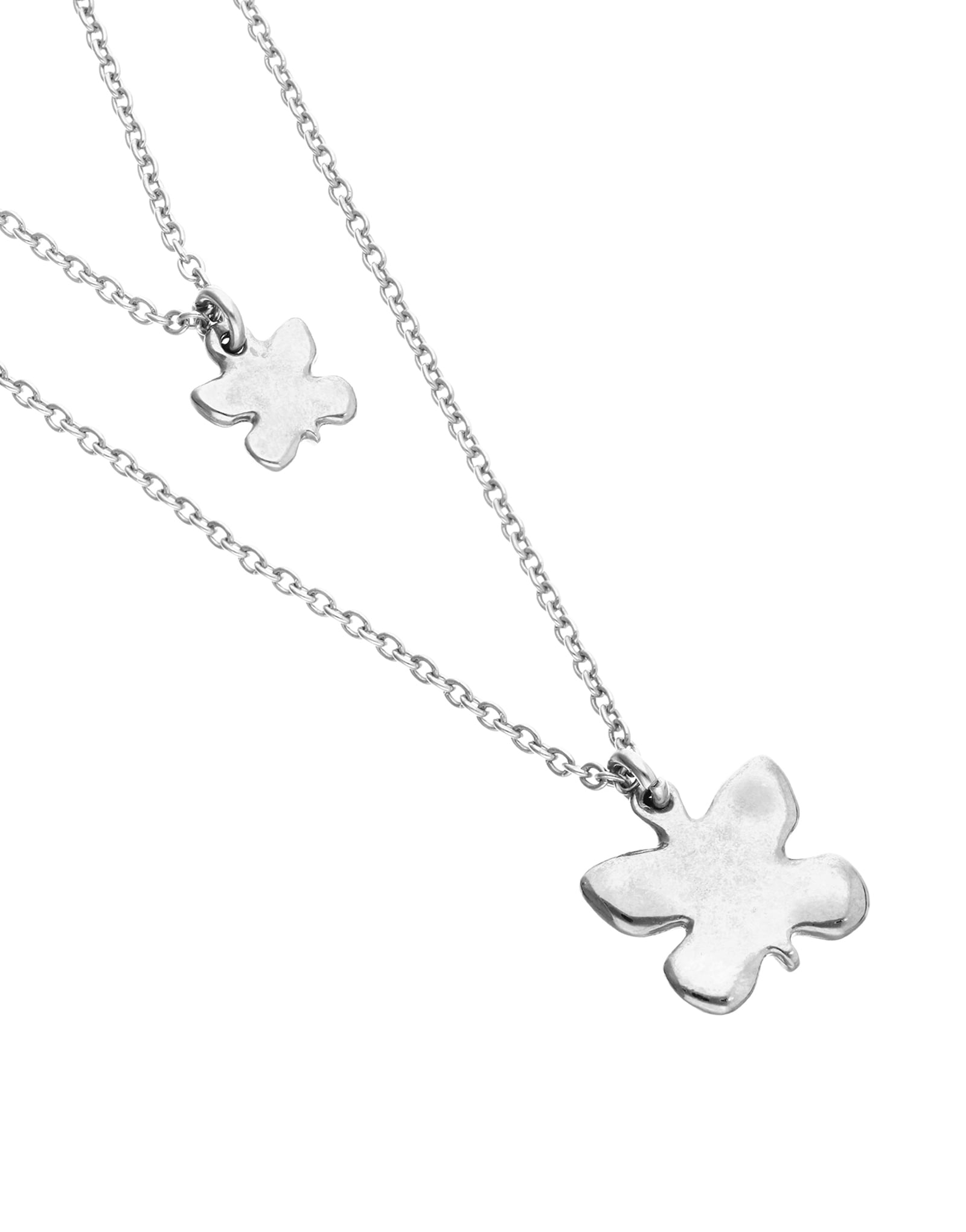 Double necklace with butterflies