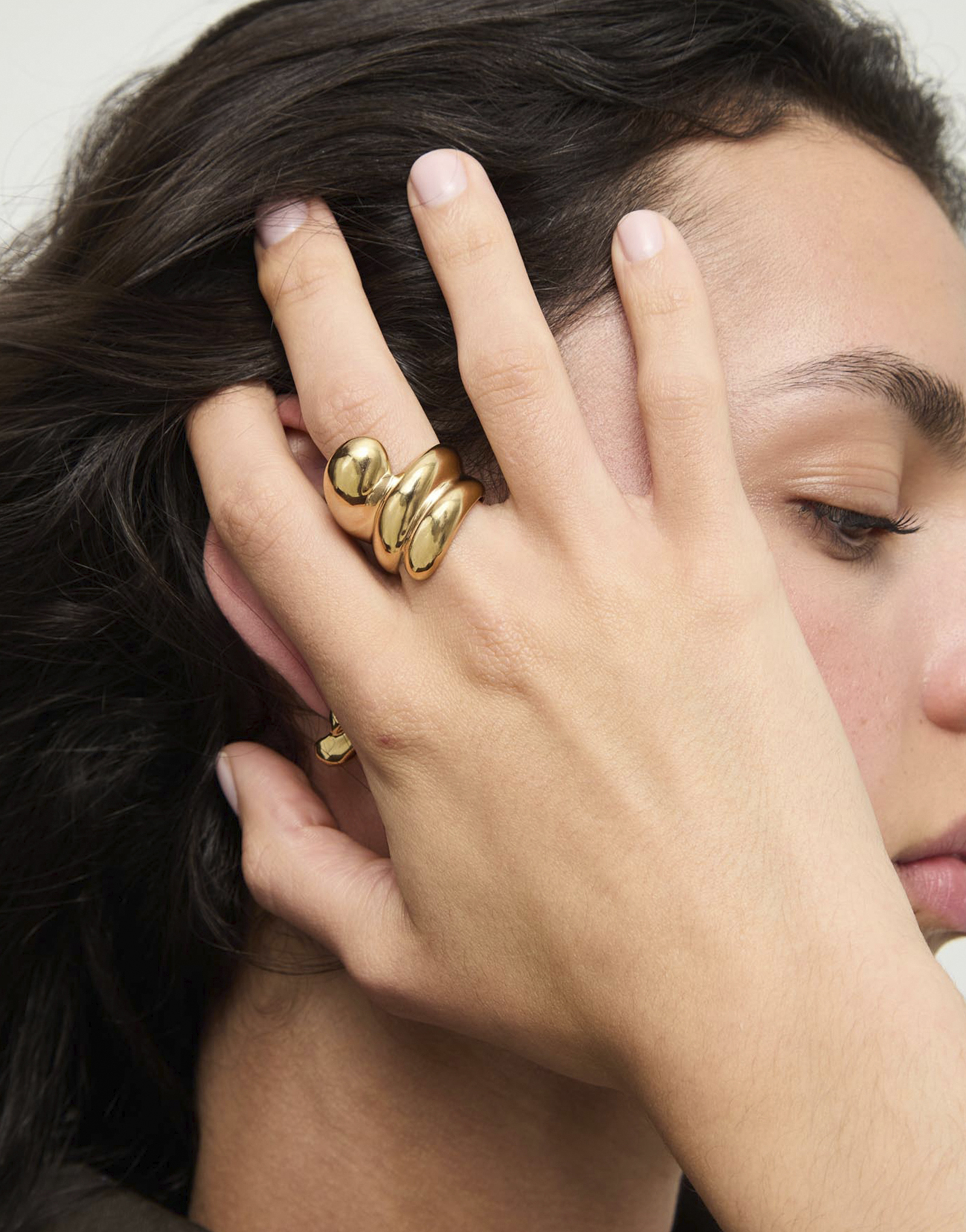 Rounded spiral ring