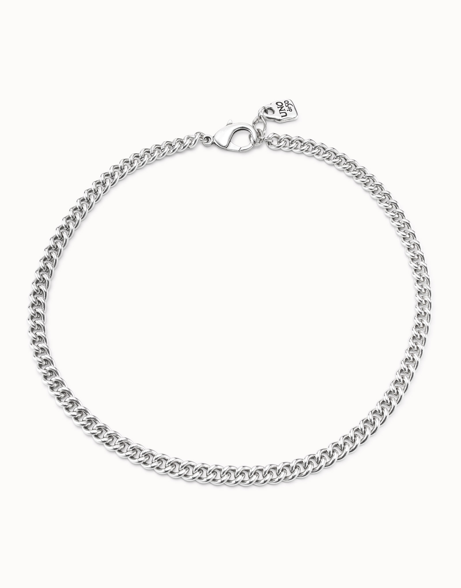 Sterling silver-plated link necklace, Silver, large image number null