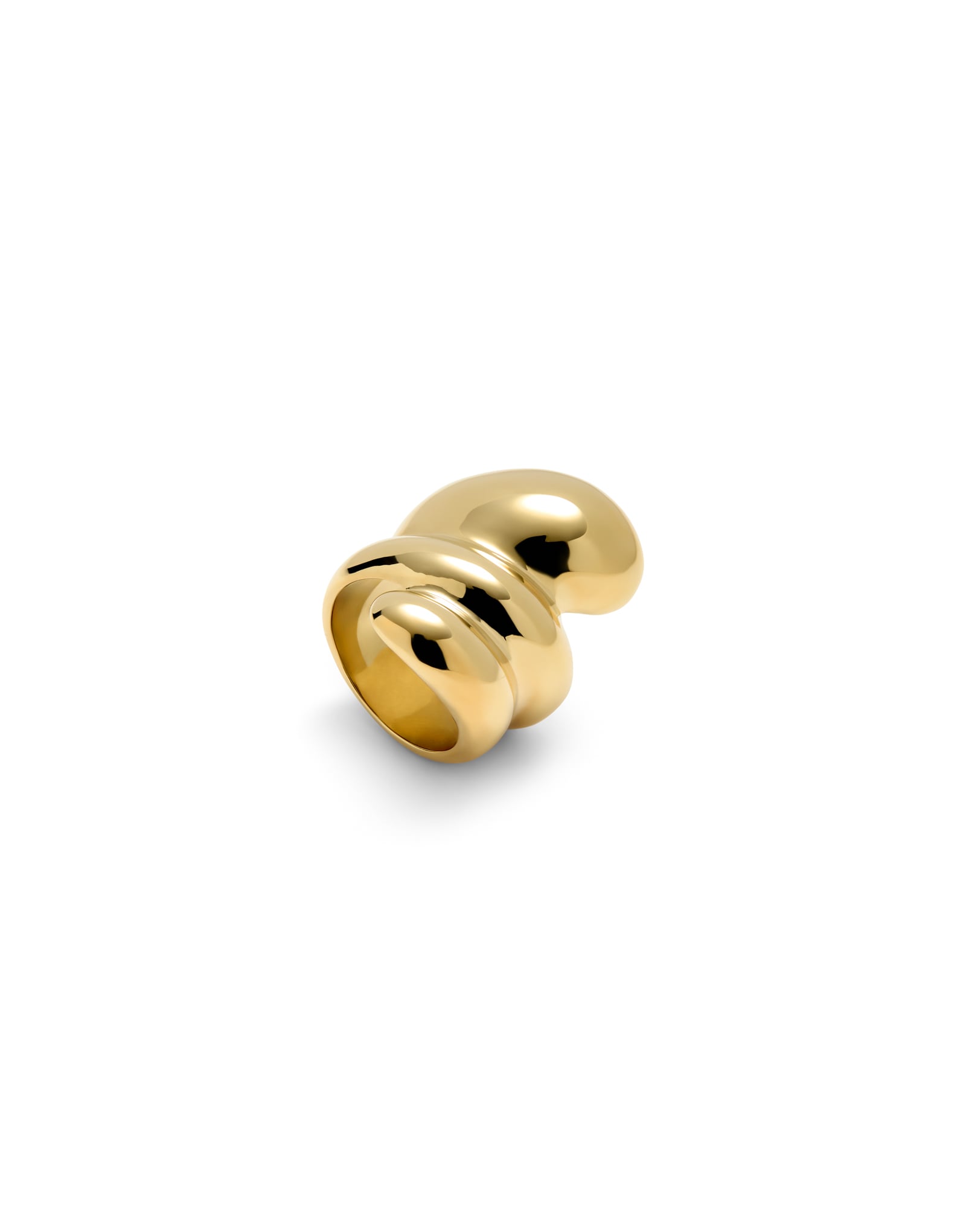 Rounded spiral ring