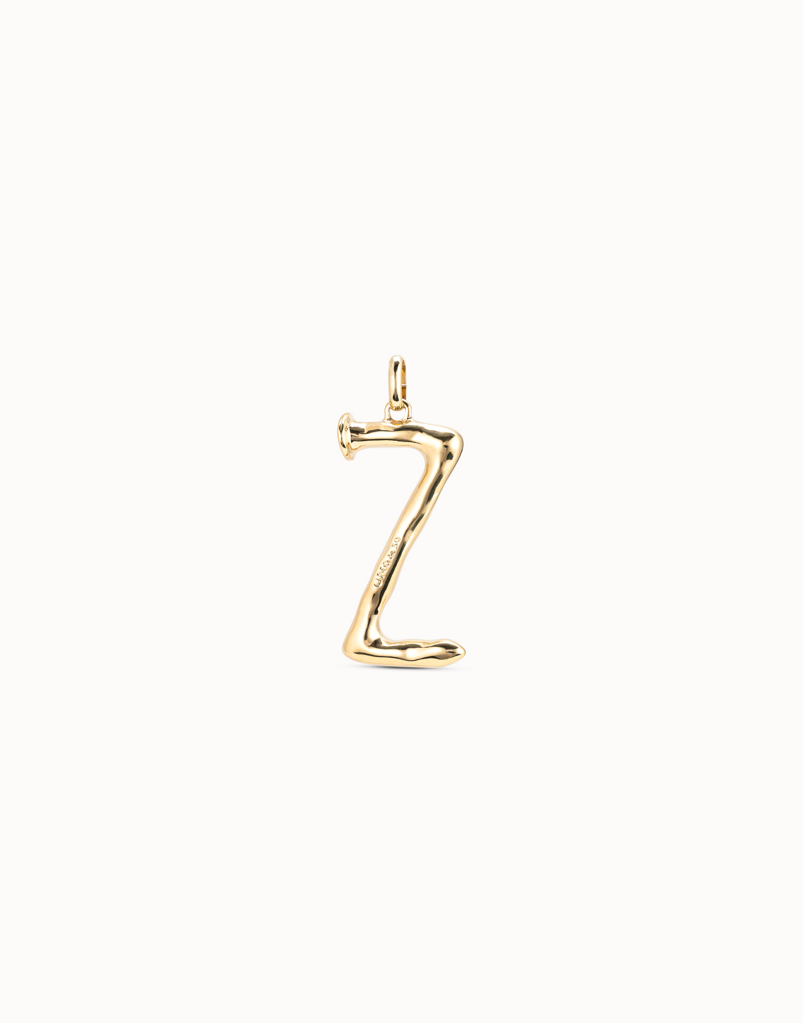 18K gold-plated letter Z pendant, Golden, large image number null