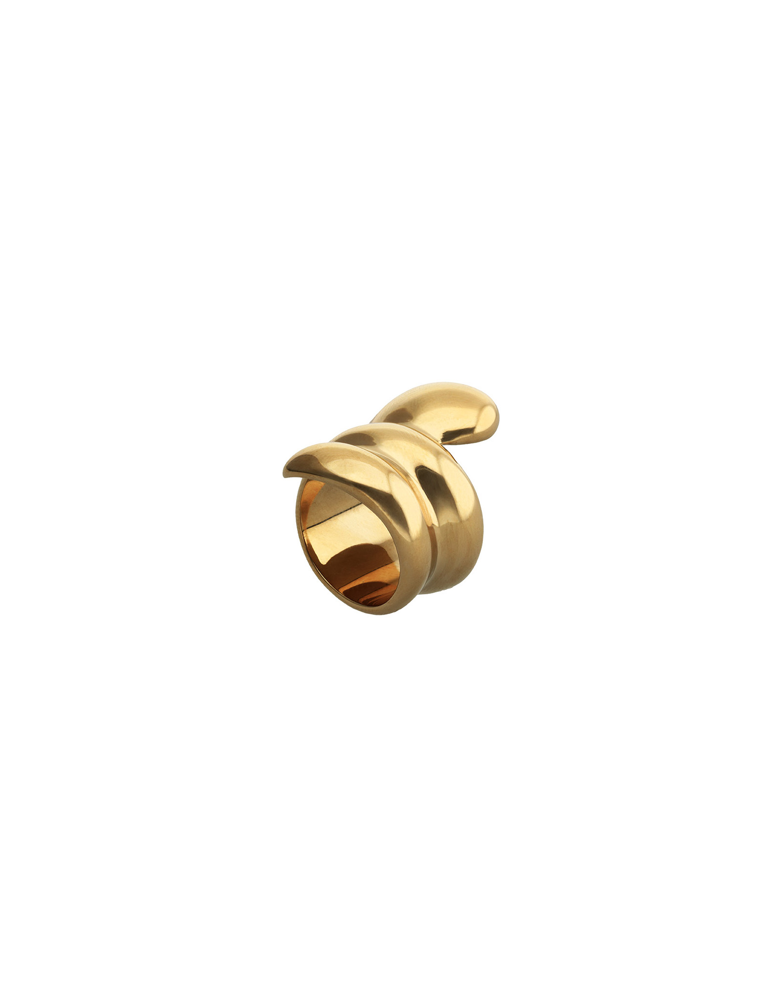 Rounded spiral ring