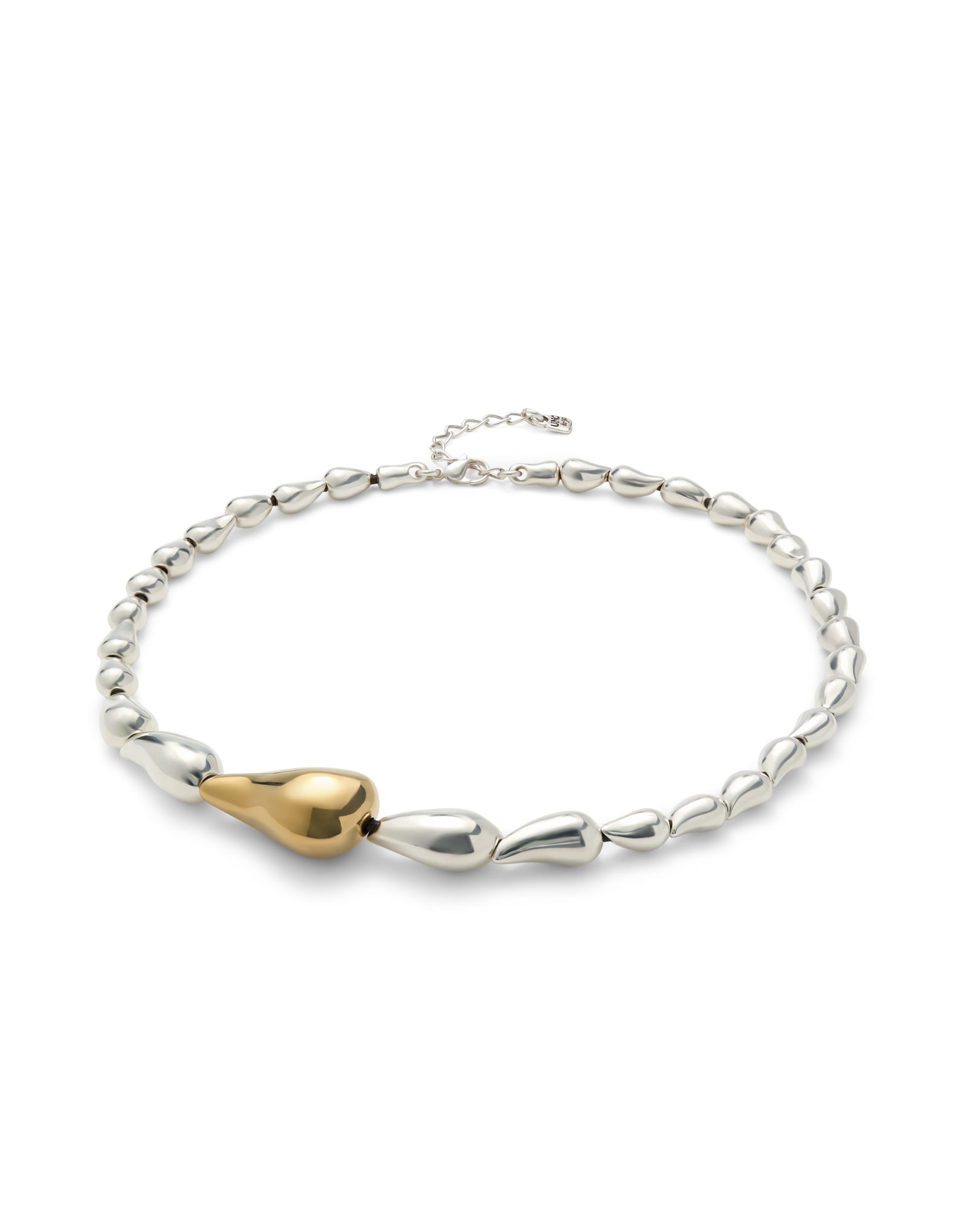 Necklace with linked drops