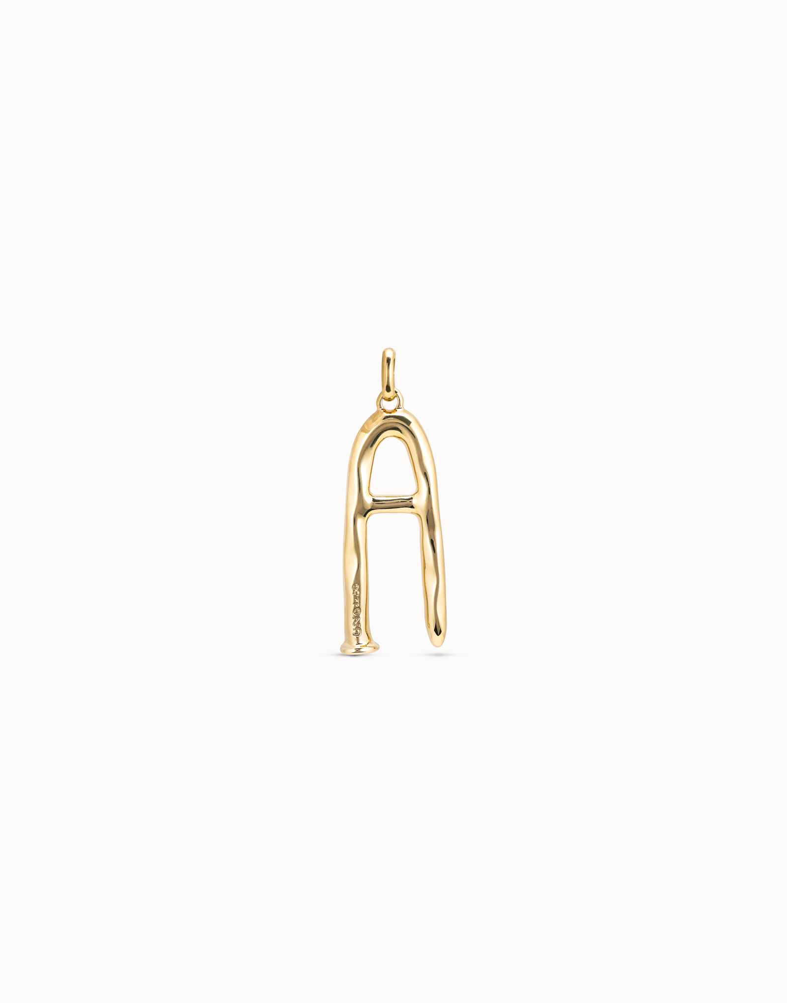 18K gold-plated letter A pendant, Golden, large image number null