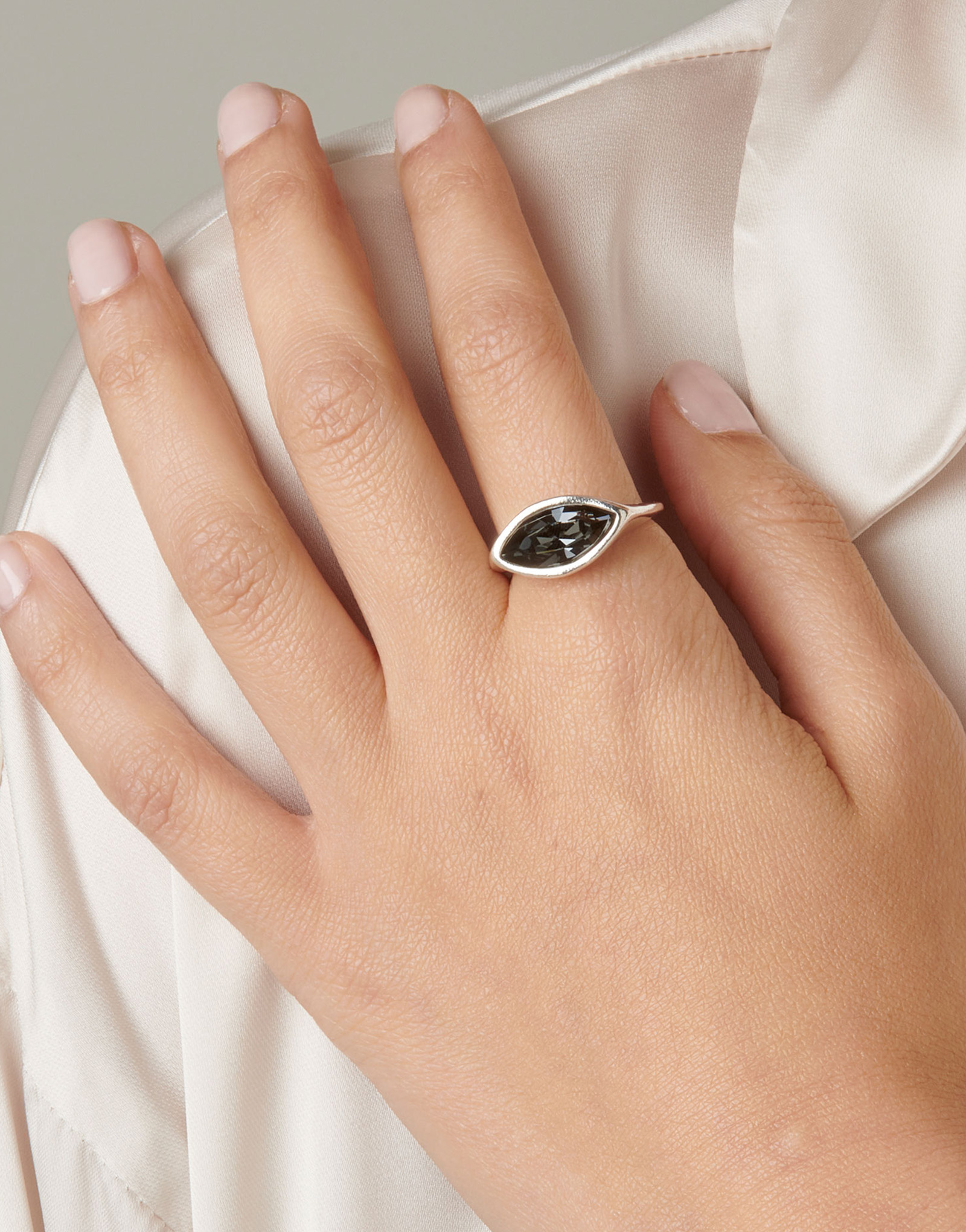Pop Eye Ring, Silver, large image number null