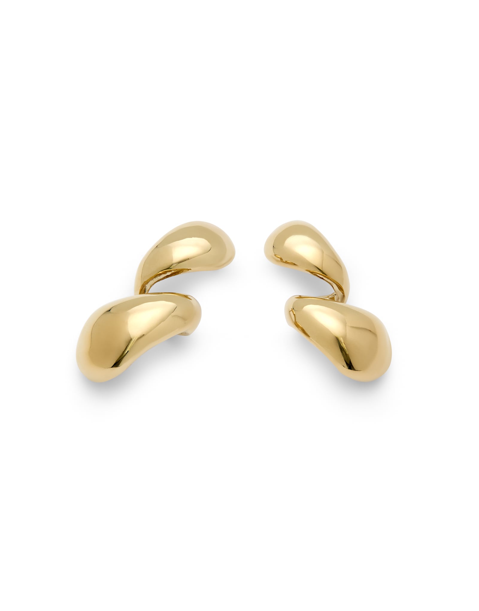 Chunky Double Teardrop Earrings