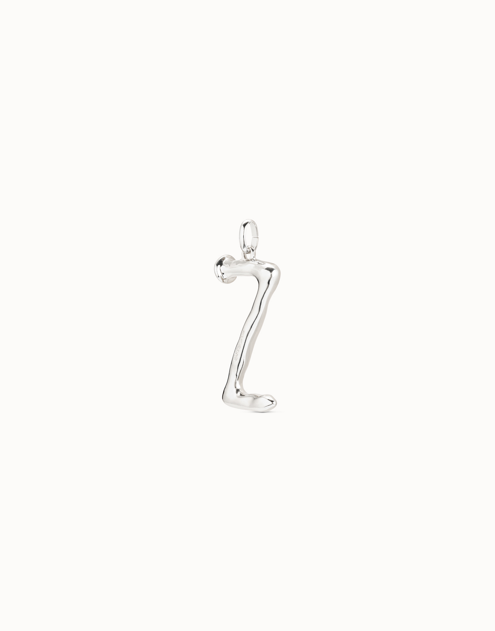 Sterling silver-plated letter Z pendant, Silver, large image number null