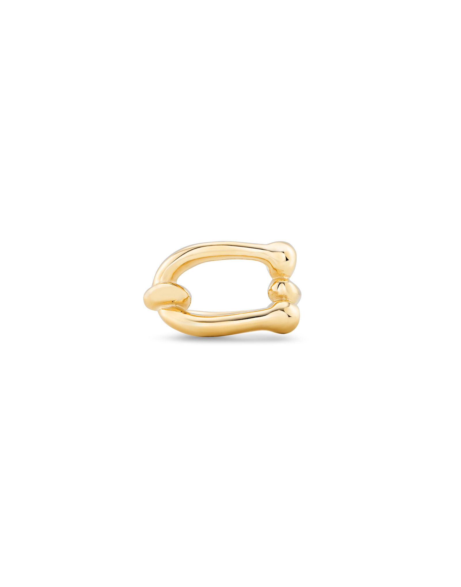 18K gold-plated ring, Golden, large image number null