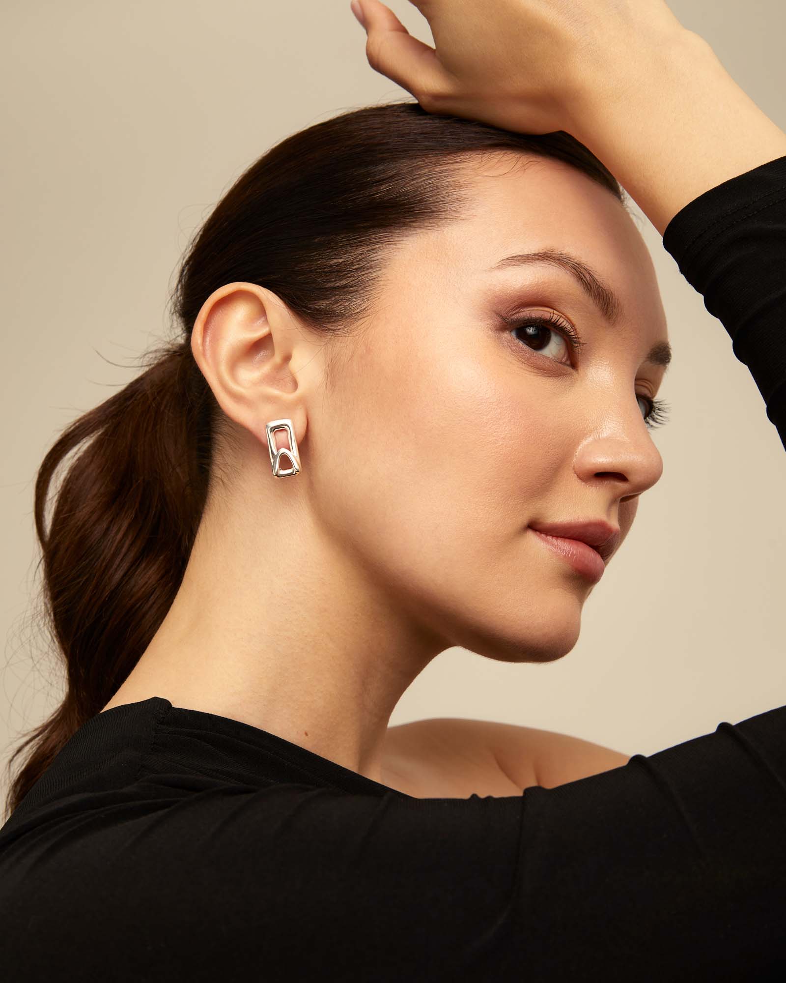 Pendientes Stand out, Plateado, large image number null