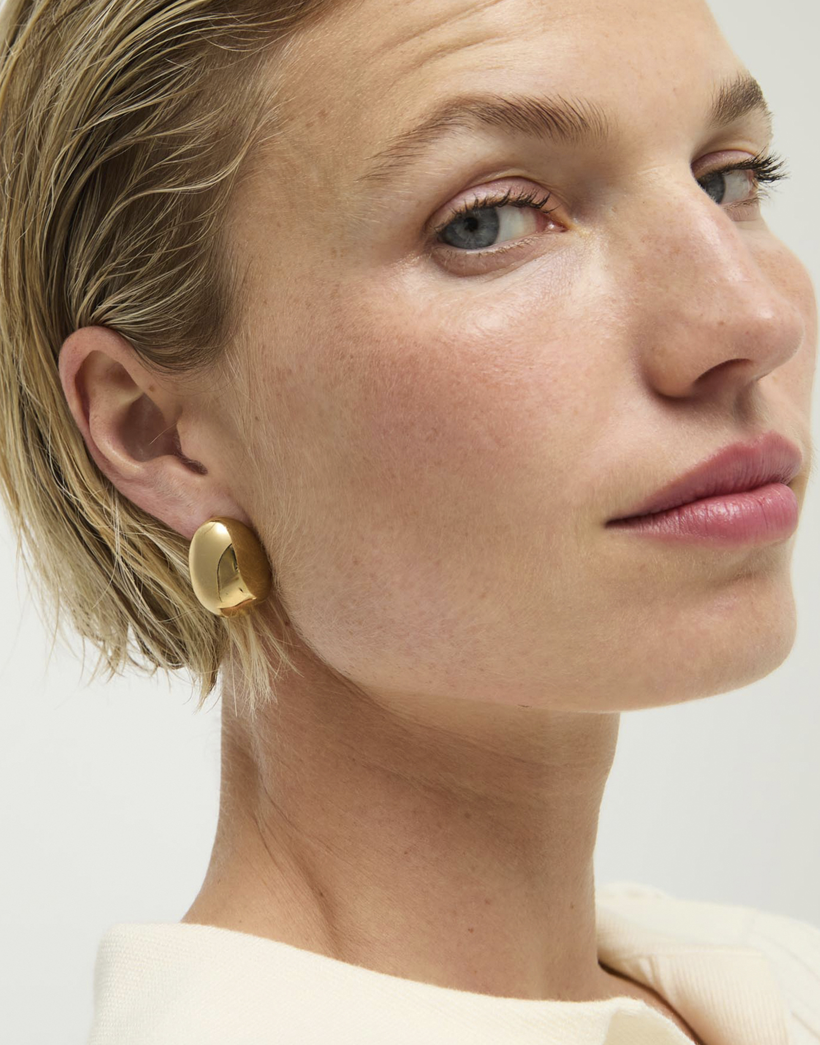 Oversized Teardrop Stud Earrings