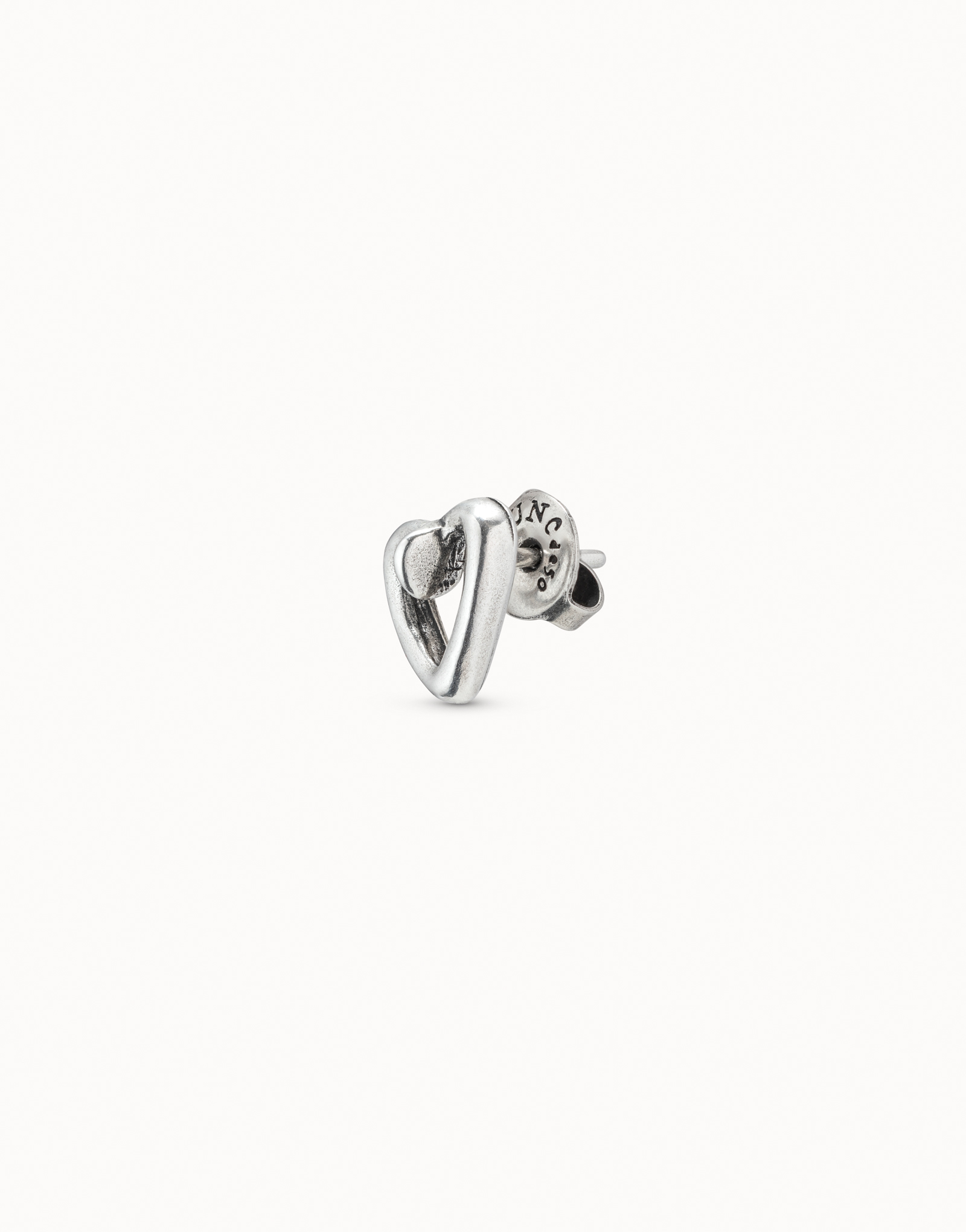 Piercing placcato argento Sterling a forma di “cuore inchiodato”, Argent, large image number null