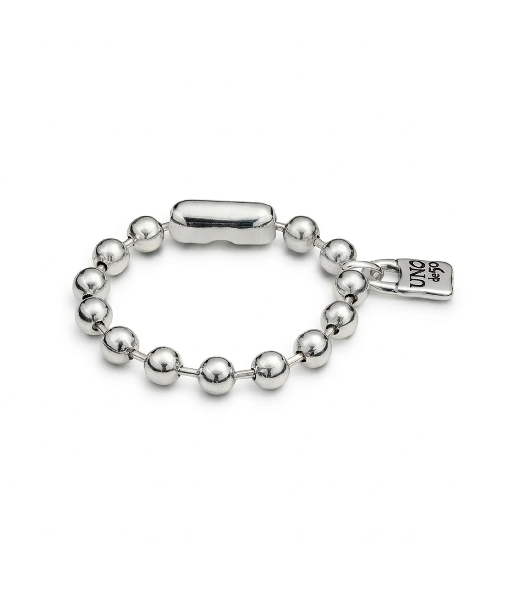 Bracelet en argent plaqu&eacute; &agrave; maillons irr&eacute;guliers