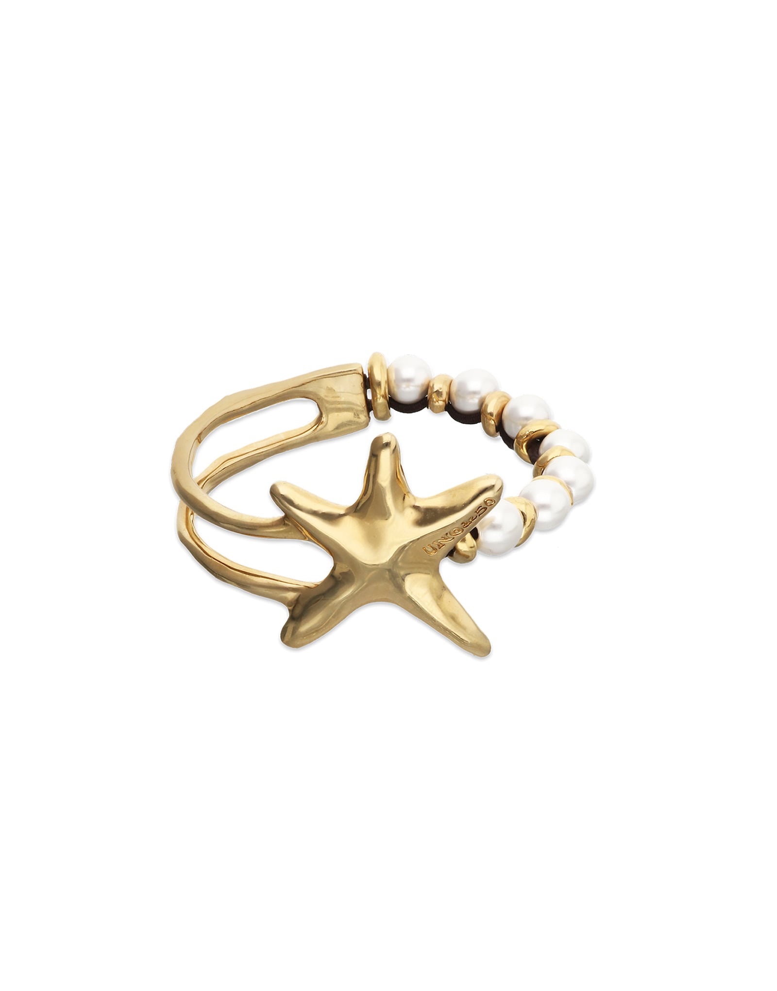 Bracelet with pearls and starfish