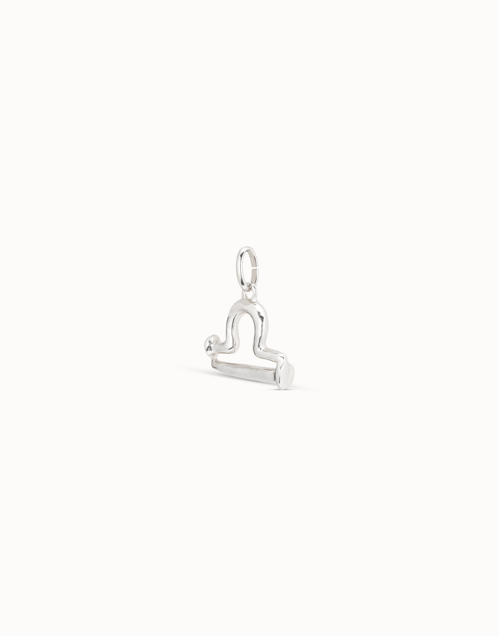 Charm placcato argento Sterling a forma di segno bilancia, Argent, large image number null