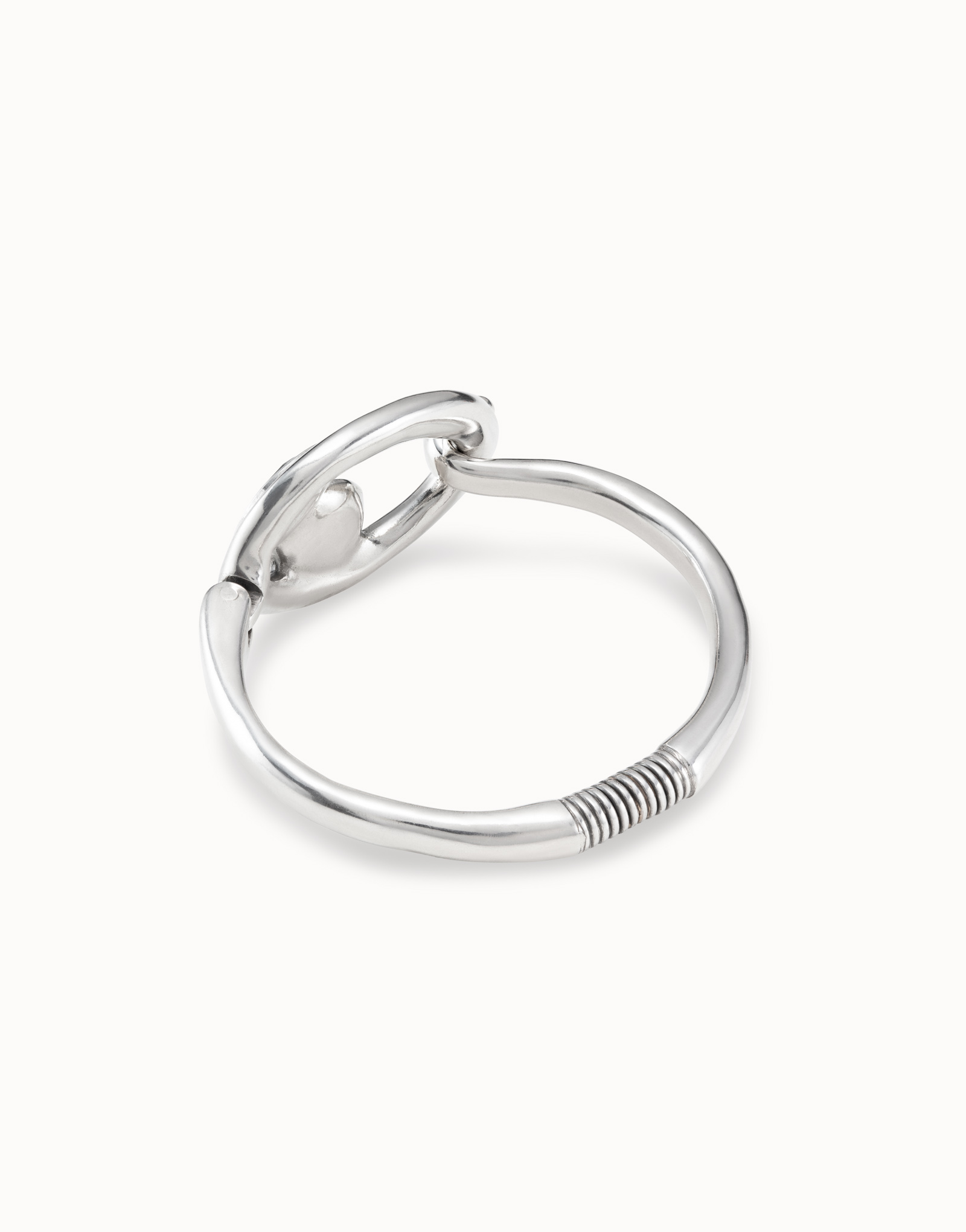 Bracciale in argento con cristalli silver e grigio-verde, , large image number null