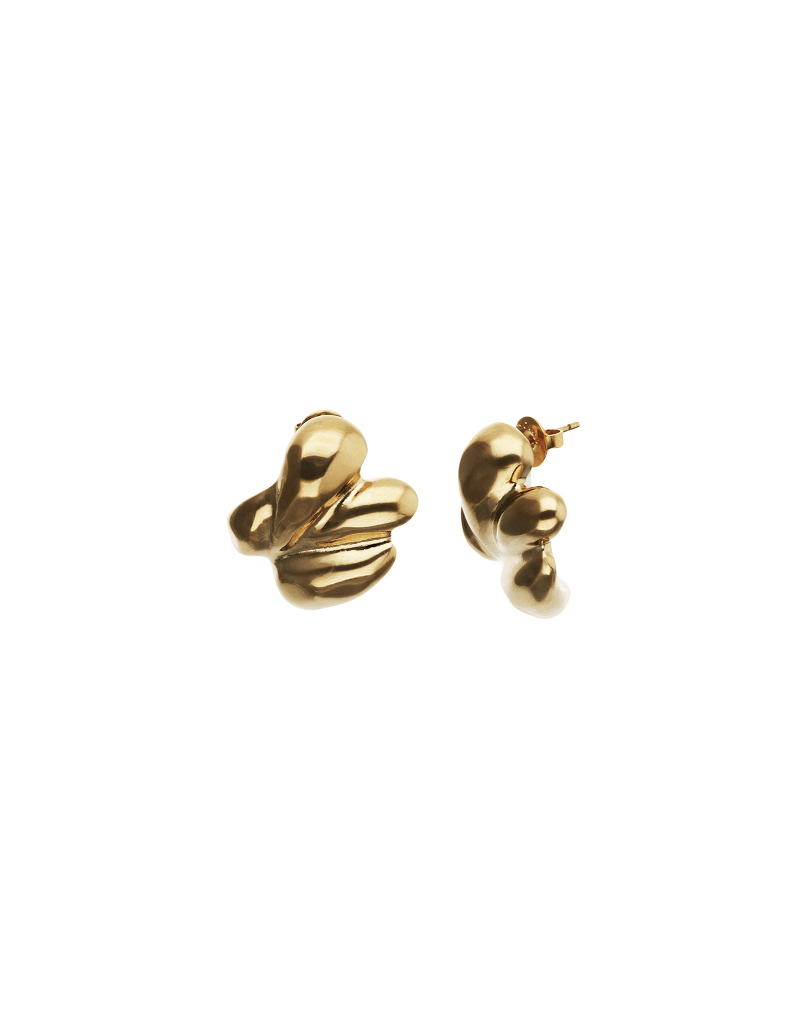 Teardrop Cluster Stud Earrings