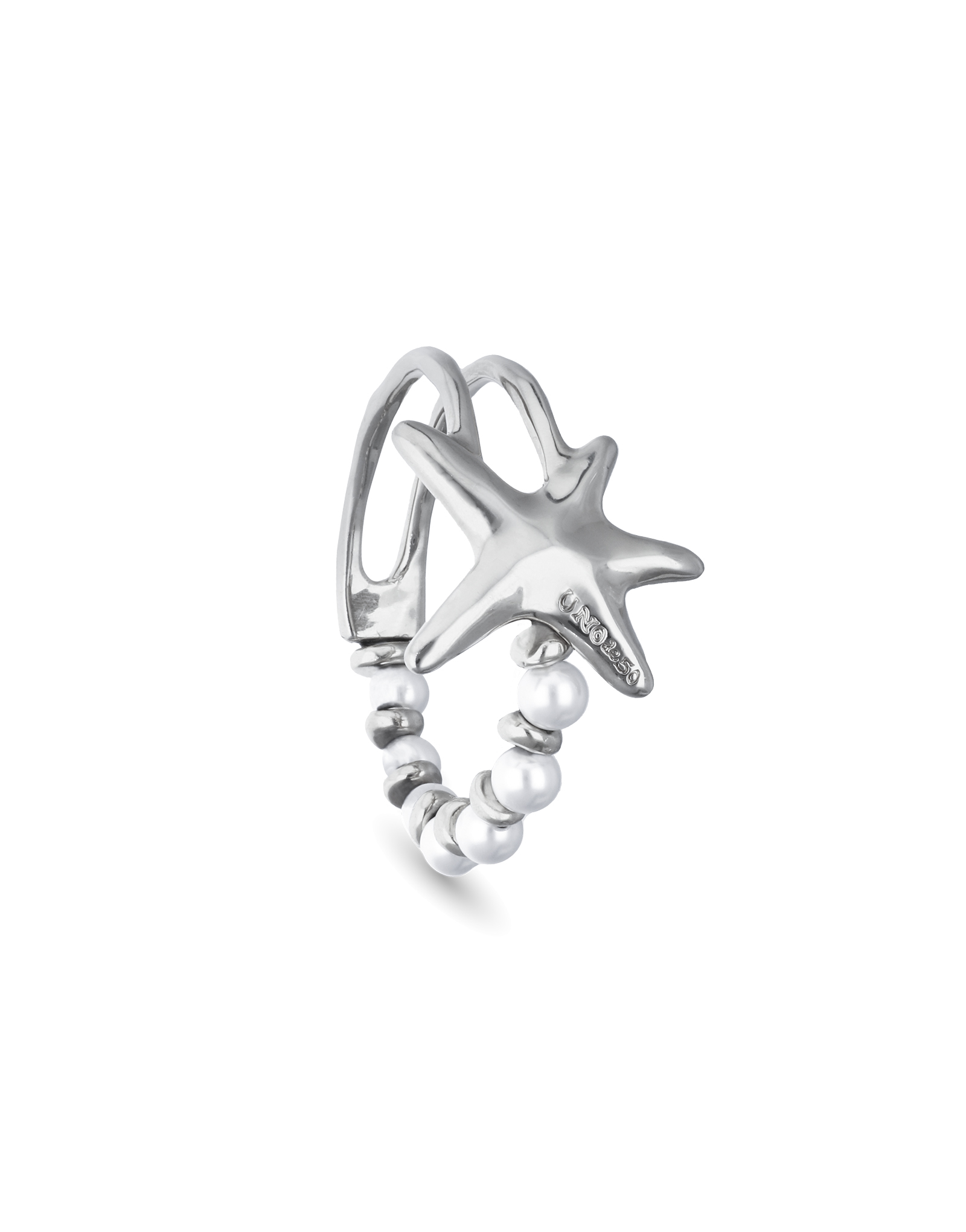 Bracelet with pearls and starfish