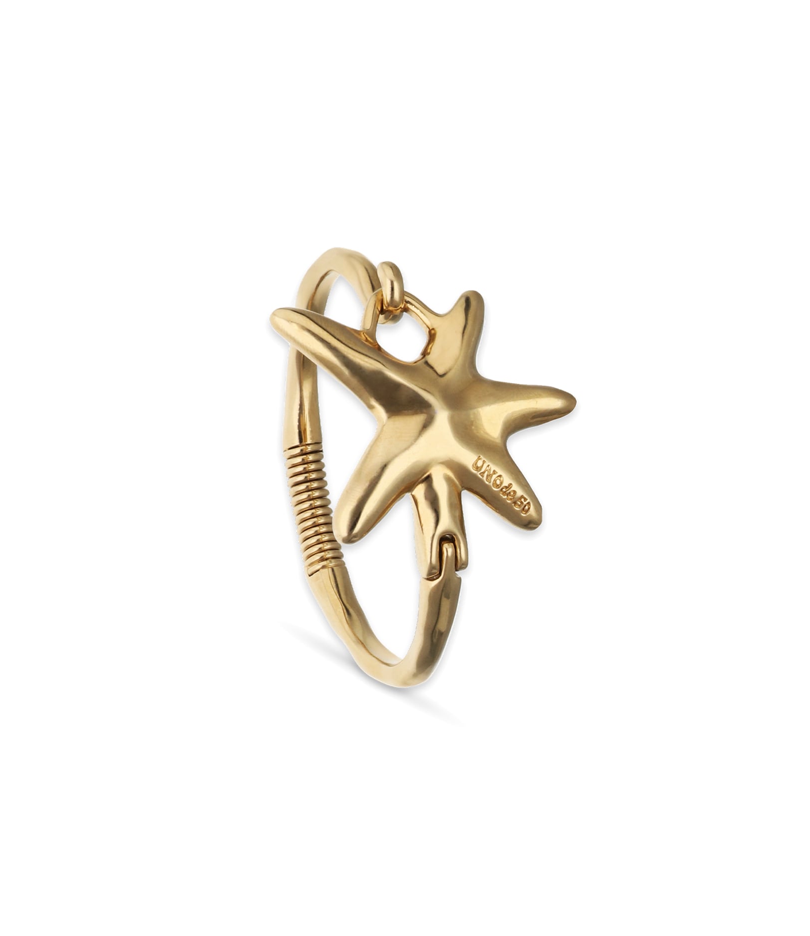 Bangle bracelet with starfish