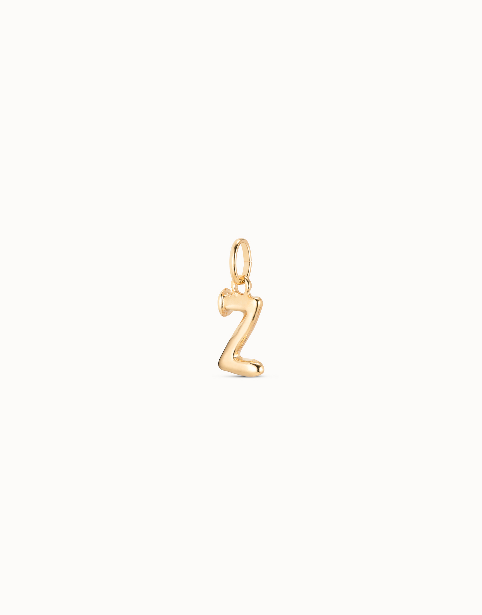 Charm placcato oro 18k a forma di lettera Z, Dorado, large image number null