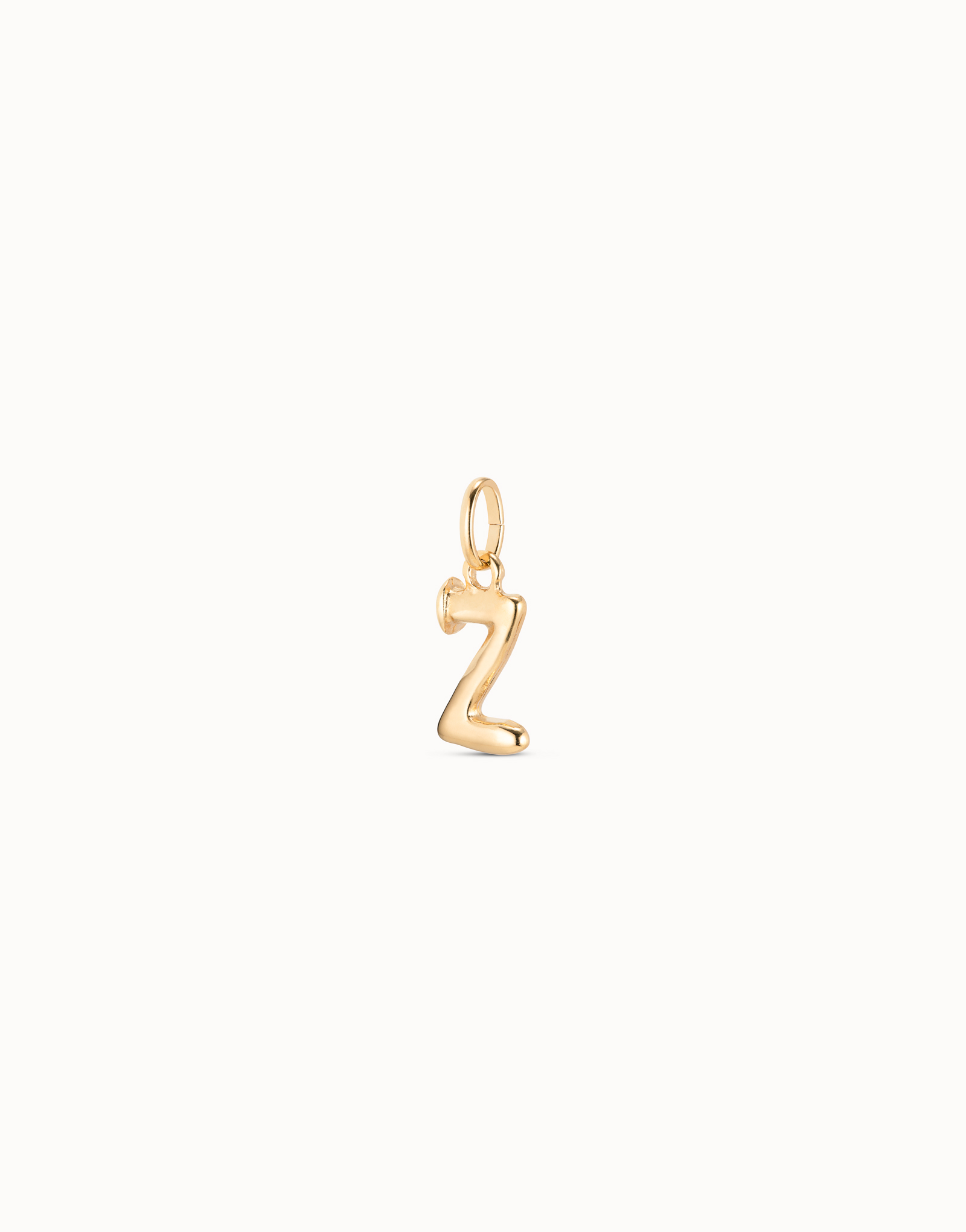 18K gold-plated letter Z charm, Golden, large image number null