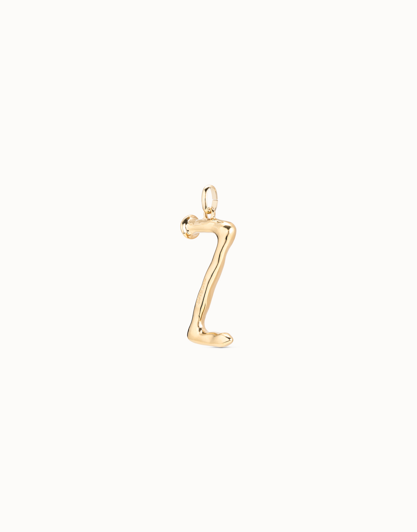 18K gold-plated letter Z pendant, Golden, large image number null