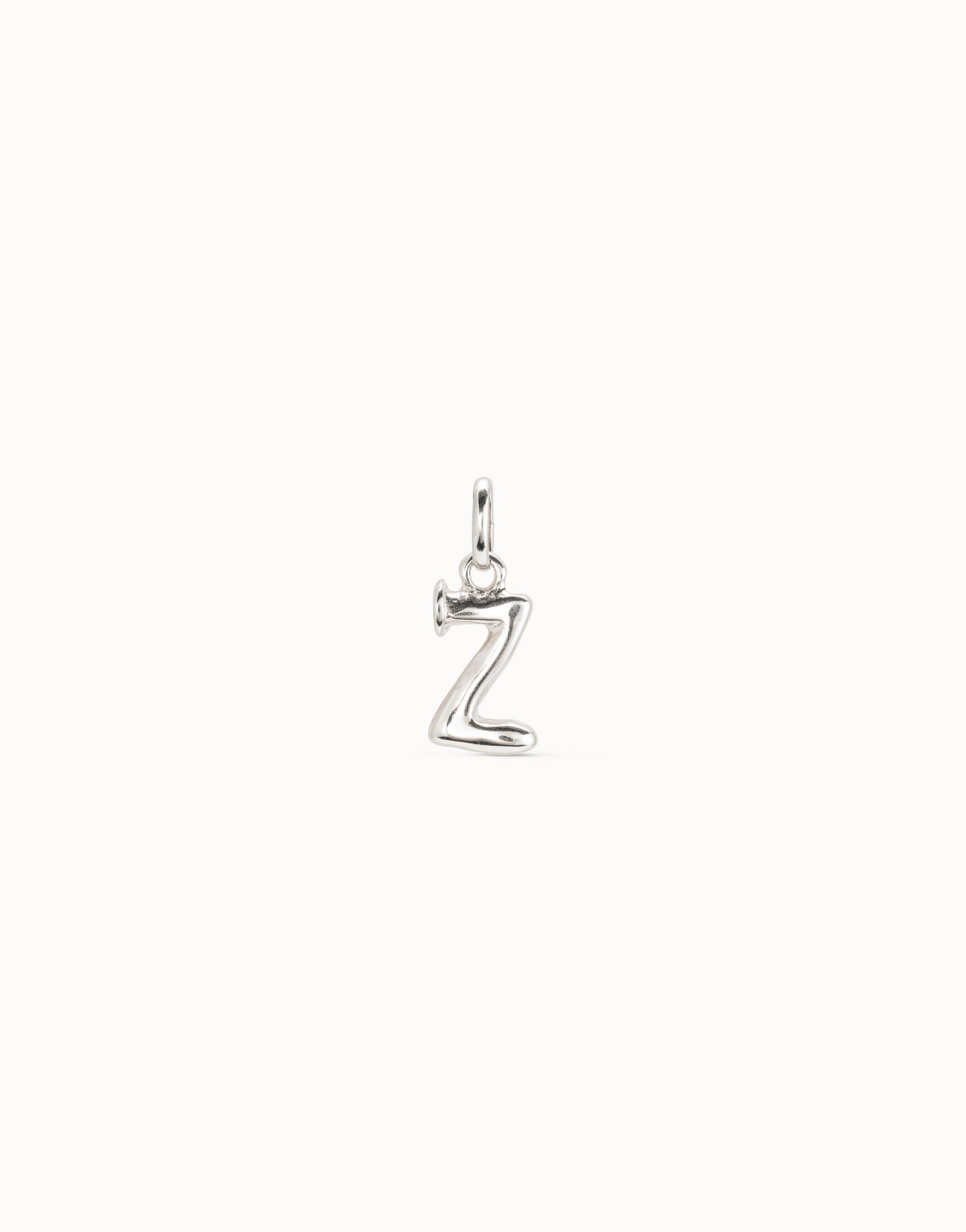 Charm bañado en plata de ley de letra Z